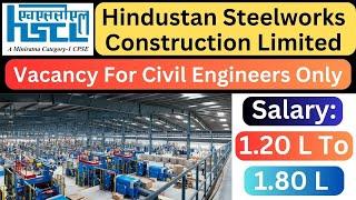 HSCL Recruitment 2024 | Civil Engineer Job Recruitment | 45+ Vacancy For Civil Engineer 2024