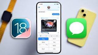 iOS 18: Everything new with Messages! RCS, Satellite Support, Text Effects, & More!