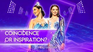 COINCIDENCE OR INSPIRATION | MISS UNIVERSE EVENING GOWN