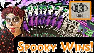  SPOOKY WINS ON THESE HALLOWEEN LOTTERY TICKETS! Happy Spooky Halloween!