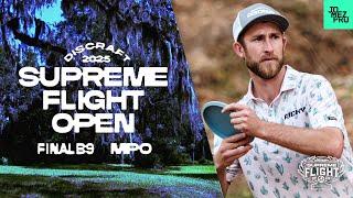 2025 Supreme Flight Open | MPO FINALB9 | Barela, Robinson, McBeth, Wysocki | Jomez Disc Golf