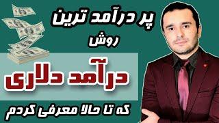 پردرآمدترین روش کسب درآمد دلاری آنلاین که توی چنلم آموزش دادم