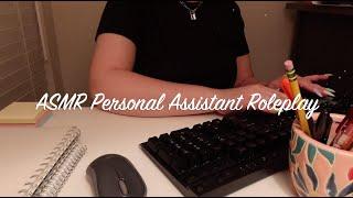 ASMR Personal Assistant Roleplay | Soft-Spoken, Typing, Paper Sounds, Personal Attention