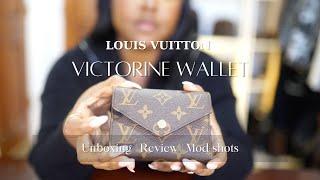 Louis Vuitton Victorine wallet UNBOXING | LV Victorine wallet (REVIEW & MOD SHOTS)