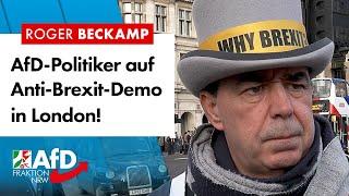 AfD-Politiker auf Anti-Brexit-Demo in London! – Roger Beckamp (AfD)