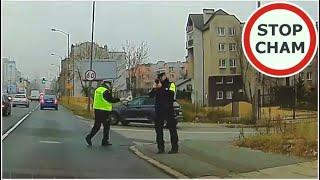 Instant karma - szybka kara za wykroczenie czyli spotkanie z Policją [Na 1000 kompilacji Stop Cham]