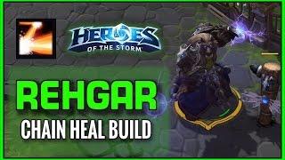 Heroes of the Storm: Hero League Gameplay - Rehgar Chain Heal Build!