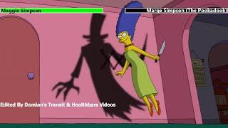 Maggie Simpson vs. The Pookadook with healthbars