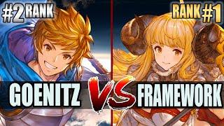 GBVSR  Goenitz (Gran) vs Framework (Anila)  High Level Gameplay