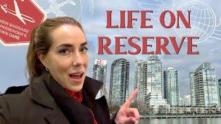 AIRPORT STANDBY, GRANVILLE ISLAND + RESERVE LIFE IN VANCOUVER  - Life of a Canadian flight attendant