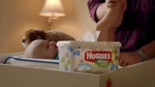 Kimberly-Clark - Huggies Natural Care Wipes - Triple Mess Family - Commercial - 2013