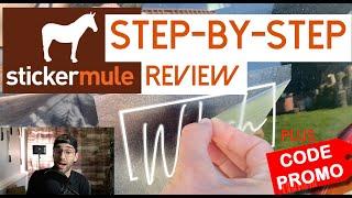  Sticker Mule Review, Tutorial, & Promo Code, Coupon Promotional Vinyl Decal Transparent Logo