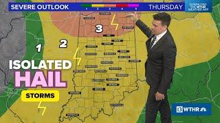 Heat and hail possible today across Indiana | Couple large hail storms are possible after 8 p.m.