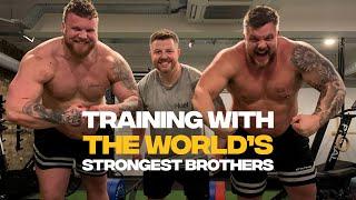 We trained with GIANTS - the Stoltman Brothers 