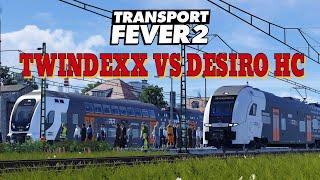 Transport Fever 2 Rennen  | TWINDEXX VARIO vs. SIEMENS DESIRO HC