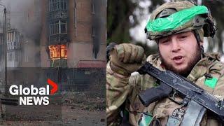 Ukrainian cities Chasiv Yar and Bakhmut filled with flames and smoke as Russian attack intensifies