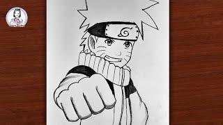 How to Draw Naruto Easy | How to Draw Naruto Uzumaki | Naruto Drawing Tutorial