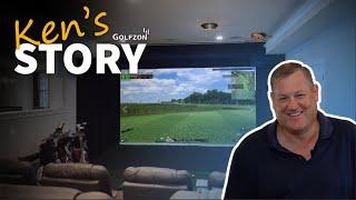 Why buy a luxury golf simulator? | Ken's Story 60" | GOLFZON TESTIMONIALS