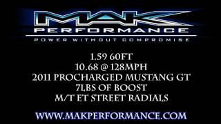 2011 Mustang GT 5.0 Procharger at the Track by MAK Performance1