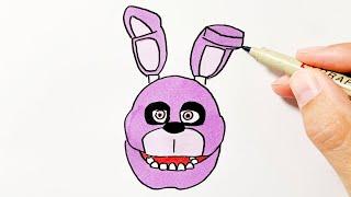 How to Draw Bonnie (FNAF)