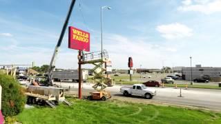 Stein Sign Display Removal and Installation of Wells Fargo Signage