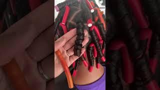 Quick and easy flexi rods on natural hair