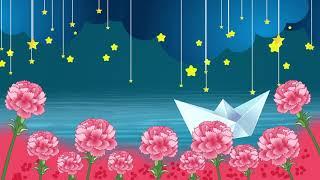 Animation showing the beautiful background video of Little Star Boat - Kids Background