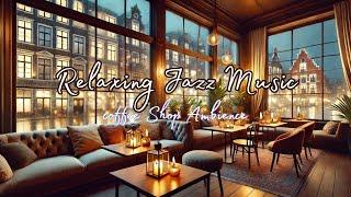 Elegant Jazz Cafe Music  Cozy Coffee Shop Ambience for Work, Study & Sleep!