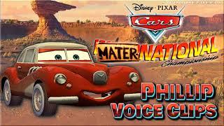 All Philip Voice Clips • Cars Mater-National Championship • Voice Lines (Joe Smith)