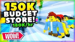 The BEST $150K BUDGET STORE in Roblox Retail Tycoon 2!! BECOME RICH!! [$180K/Hr]