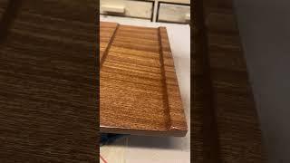 Cutting the second groove in the Sapele bathtub tray #woodworking #diy