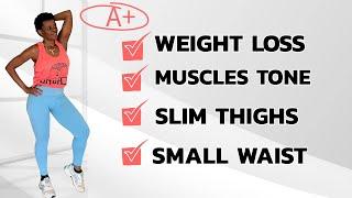 Slim Down & Lose Fat 23 Mins Walking Workout At Home (Low Impact & No Equipment)