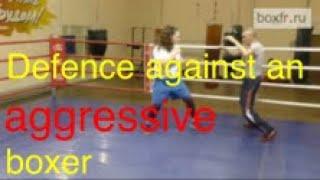 Boxing: footwork+extended arms=effective defence