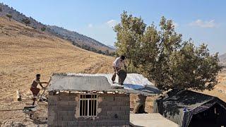 Nomadic life in the heart of the wind: the challenge of cementing roofs in cold weather