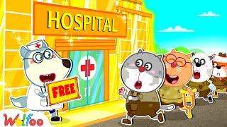 Broke Kasper, Welcome to Rich Hospital! Rich vs Broke | Educational Videos For Kids | Wolfoo Channel