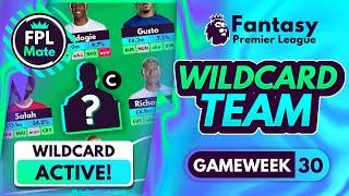 FPL GW30 WILDCARD DRAFT | Best Wildcard Template Chip Strategy!  | Fantasy Premier League 2023/24