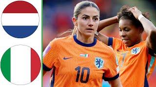 Netherlands vs Italy | Highlights | Women's Euro Qualifiers 2024