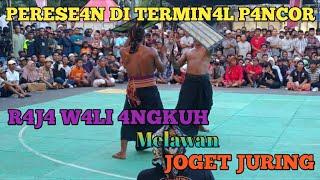 Budaya Sasak Peresean Di Terminal Pancor Raja Wali Angkuh VS Joget Juring.