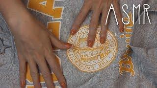 ASMR H&M clothing haul ( soft spoken, fabric sounds)