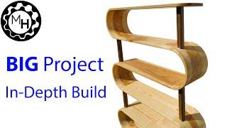 Building an Amazing Shelf with more than 500 wooden Segments