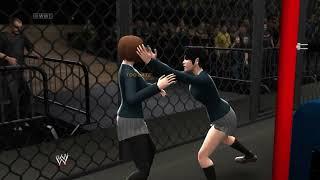 Yui Hirasawa VS Azusa Nakano | WWE 2K14 | ANIME | K-ON! MATCH | 4K