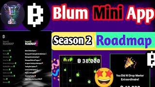 Blum Mini App Season 2 Roadmap | Blum Mini App in 2024? | blum airdrop listing date