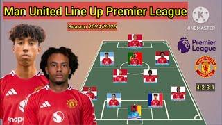 Manchester United Potential Line Up Premier League Season 2024/2025 ~ With Leny Yoro & Zirkzee