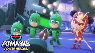 An Yu and the Gekkos  PJ Masks Power Heroes  E10  BRAND NEW  Kids Cartoon  Video for Kids