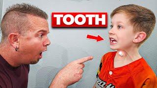 Preston Loses His First Tooth and Swallows It!!