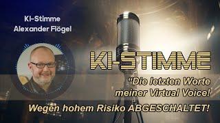 Alexander Flögel beendet Test der eigenen KI-Stimme nach 7 Tagen und hoher Nachfrage- zu risikoreich