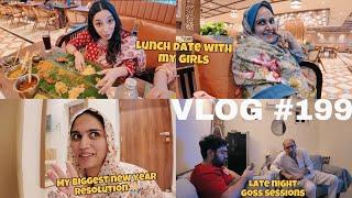 LUNCH DATE WITH MY FAVORITE GIRLS ft. Simeen ‍️ || MY BIGGEST RESOLUTION THIS YEAR | #dailyvlog