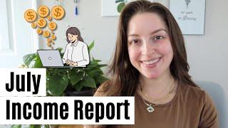 July 2024 Income Report | YouTube, Etsy, Credit Cards, Referrals, and Business Expenses