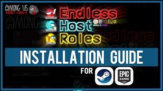 How to Install ENDLESS HOST ROLES (EHR) Among Us mod | Steam or Epic Games