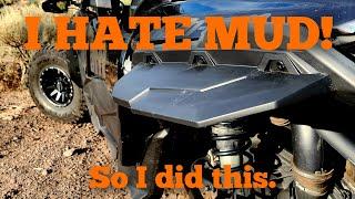 Kemimoto Can Am X3 fenders,  Install and test,  I hate MUD.